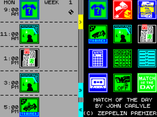 Match of the Day screenshot 2 for ZX Spectrum